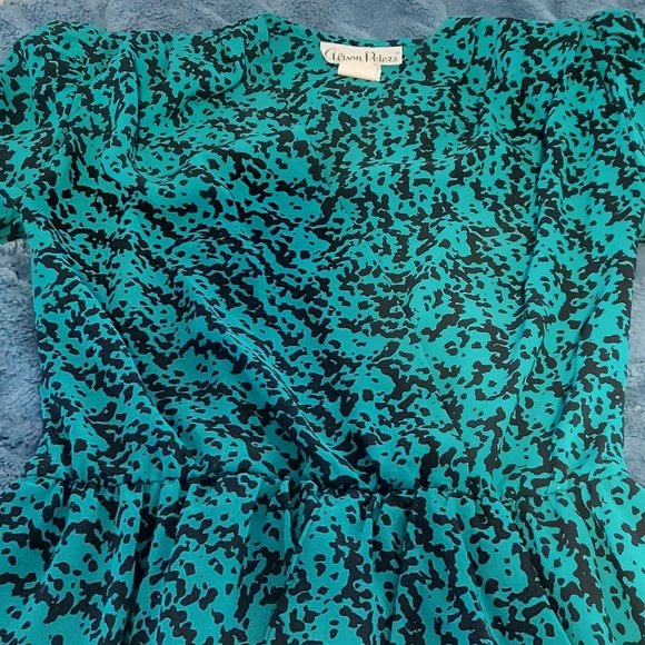Vintage 80s Alison Peters Peplum Shear Size 10 - Picture 4 of 11